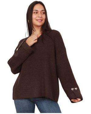 La Modeuse Pull Pulls pour - Marron