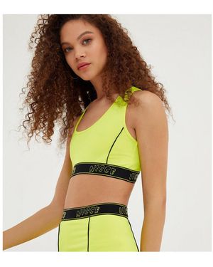 Nicce London Brassières de sport Carbon racerback bra - Jaune