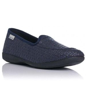MURO Slip ons Espadrille de Raffia - Bleu