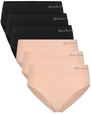 BAM Slips Slip Paquet de 6 BELLE - Noir