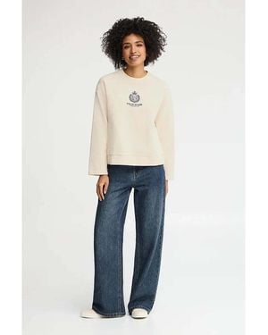 POLO CLUB Sweatshirts Marine - Blanc