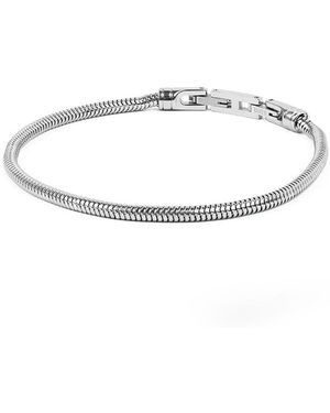 Gemini Bracelets Bracelet Sedo Silver M-L (3mm snake) - Blanc