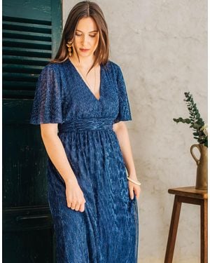 Celeste Lange Jurk Astrid - Blauw