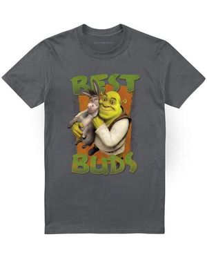 Shrek T-Shirt Best Buds - Gris