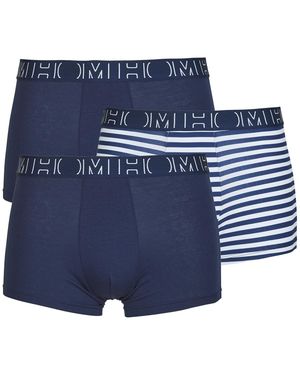 Hom Boxers CHRISTOFER boxer Pack de 3 - Bleu