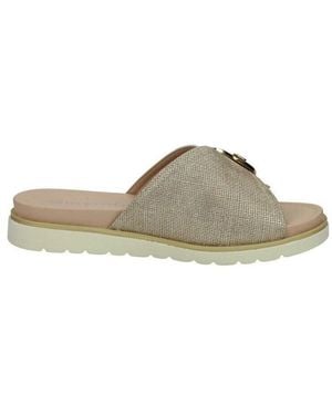 Mysoft Sandales plates - Métallisé