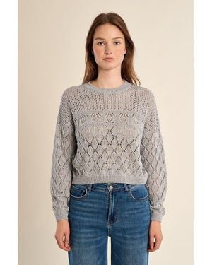 Molly Bracken Pull LA1717EP-SILVER - Gris