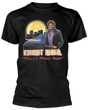 Knight Rider T-shirt Make It A Michael Knight - Noir