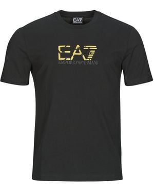 EA7 T-Shirt Train Premium Label Tee Special Logo - Schwarz