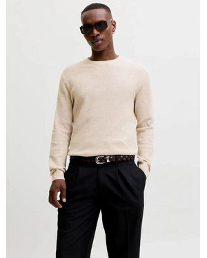 Jack & Jones Pull 12298310 Ryder-Greige Twist - Neutre