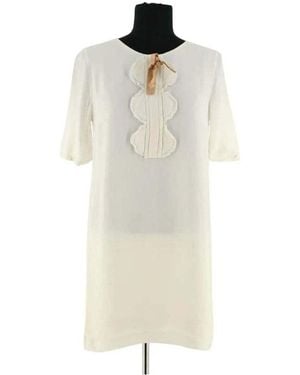 Sandro Robe Robe Blanche - Neutre