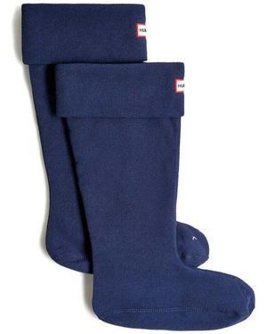 HUNTER Chaussettes Tall Boot Sock - Bleu