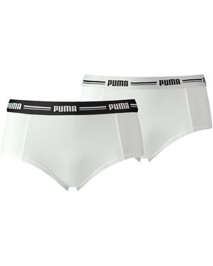 PUMA Slips Culotte Paquet de 2 - Blanc