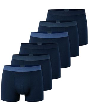 Schiesser Caleçons Caleçon Paquet de 6 6PACK Shorts ""95/5"" - Bleu