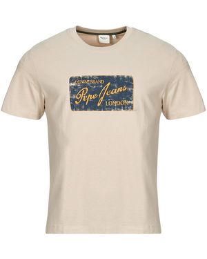 Pepe Jeans T-Shirt Korte Mouw Suen Tee - Naturel