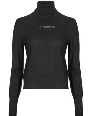 Guess Pull Tn J Emb Swtr - Noir