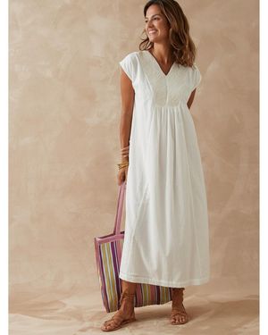 Daxon Robe by - Robe d'été voile de coton - Neutre