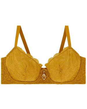Pommpoire Emboitants Soutien-gorge à armatures grand maintien jaune Santal