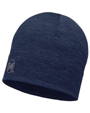 Buff Bonnet Merino Wool Hat - Bleu