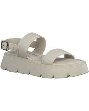 Tamaris Sandales ivory uni casual open sandals - Gris