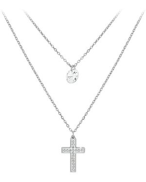 Sc Crystal Collier BS2742-ARGENT - Métallisé