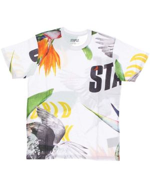 Staple T-Shirt Paradise Aop Tee - Blanc