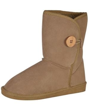 The Divine Factory Boots Bottines à Boucle - Marron