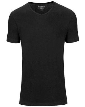Slater T-Shirt T-Shirts Basiques Lot De 2 Col-V - Noir