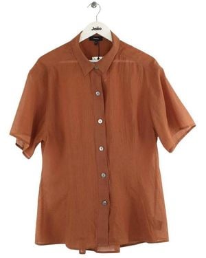 Theory Chemise Chemise en coton - Marron