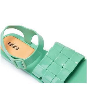 Melissa Sandales plates Basket - Vert