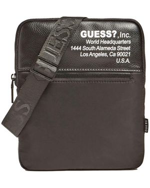 Guess Pochette Sacoche bandoulière ref 52565 Black 23*19*2 - Gris