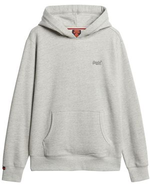 Superdry Sweat-shirt Sweatshirt à capuche logo Essential HB - Gris