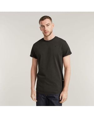 G-Star T-shirt D16396 B353 LASH BASIC-995 ASFALT - Noir