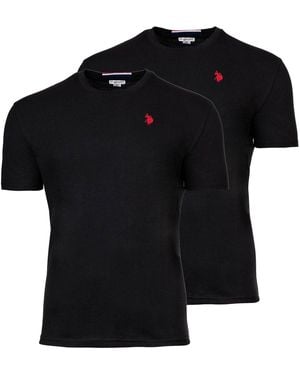 U.S. POLO ASSN. T-shirt U.S. Polo Assn. T-shirt Paquet de 2 - Noir