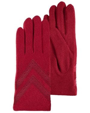 Isotoner Gants Gants tactiles laine Rouge