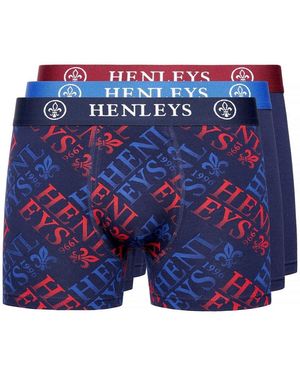 Henleys Boxers Rutlers - Bleu