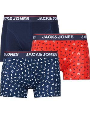 Jack & Jones Boxer Jacdog Logo Trunks X3 - Blu