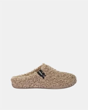 Verbenas Chaussons York Curly - Blanc