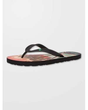Volcom Tongs Sandalias Rocker 2 Living Coral - Noir