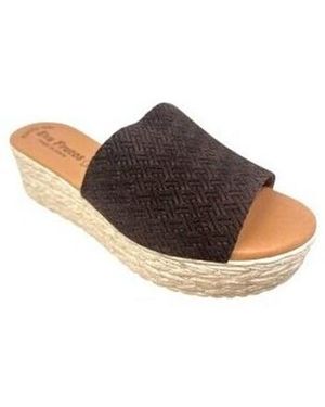 Eva Frutos Mules Sandale Femme 767 - Marron