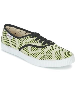 Victoria Sneaker Ingles Geometrico Lurex - Grün