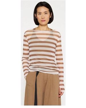 10 Days T-Shirt Lange Mouw - Naturel