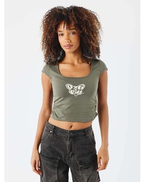 Project X Paris Debardeur Crop-Top F251033 - Vert