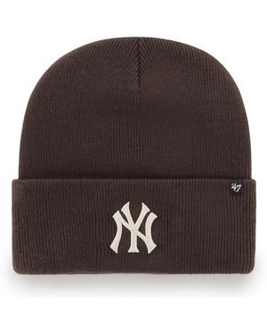 '47 Bonnet 47 BEANIE MLB NEW YORK YANKEES HAYMAKER BWD BROWN - Marron