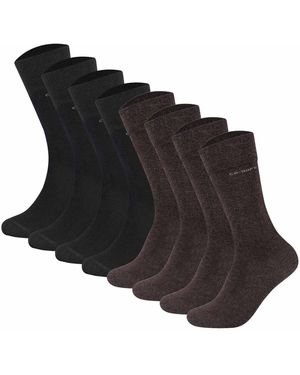 Camano Chaussettes unisexe Chaussettes Paquet de 8 - Noir