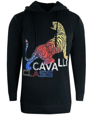 Roberto Cavalli Sweatshirts À Capuche Sy356 - Bleu