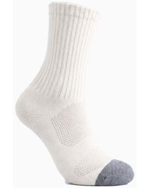 BODYCROSS Chaussettes De Sports Crossrun Mid - Blanc