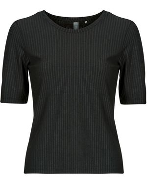 Only Play T-Shirt Onpseren On 2/4 Reg Rib - Nero