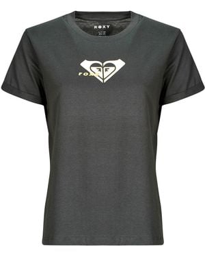 Roxy T-Shirt Korte Mouw Oceanregular Corpo - Zwart