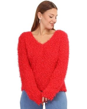 La Modeuse Pull Pulls Pour Femme - Rouge